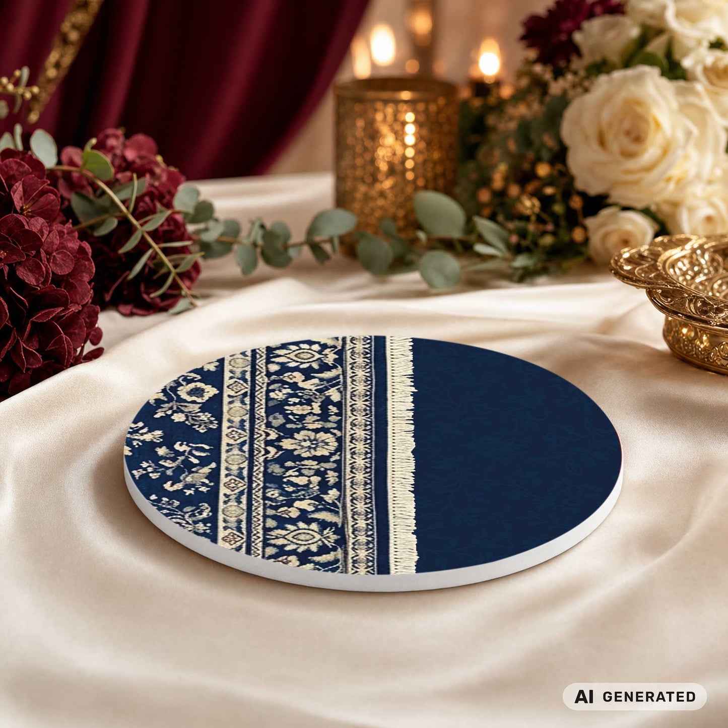 Orient blau LED-Untersetzer – Hochzeit – Produktfoto