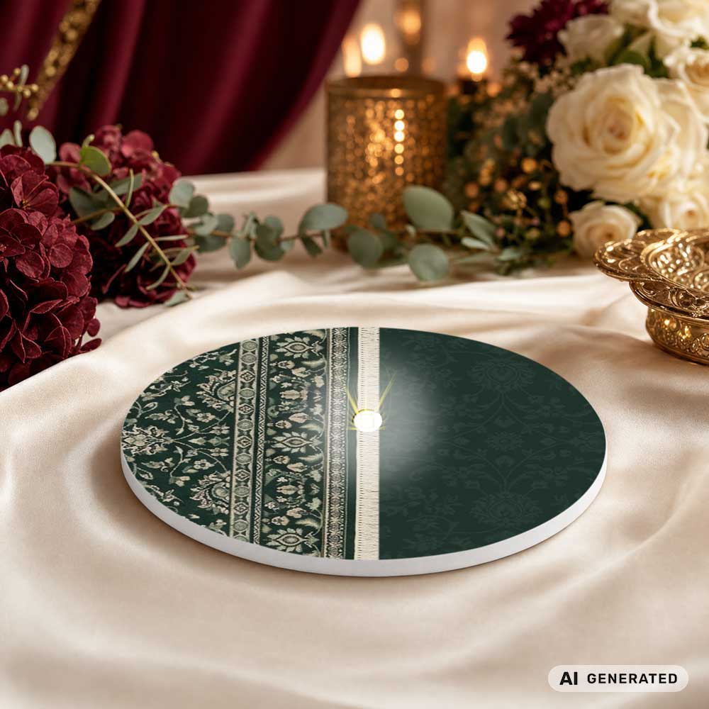 Orient grün LED-Untersetzer – Hochzeit – Produktfoto
