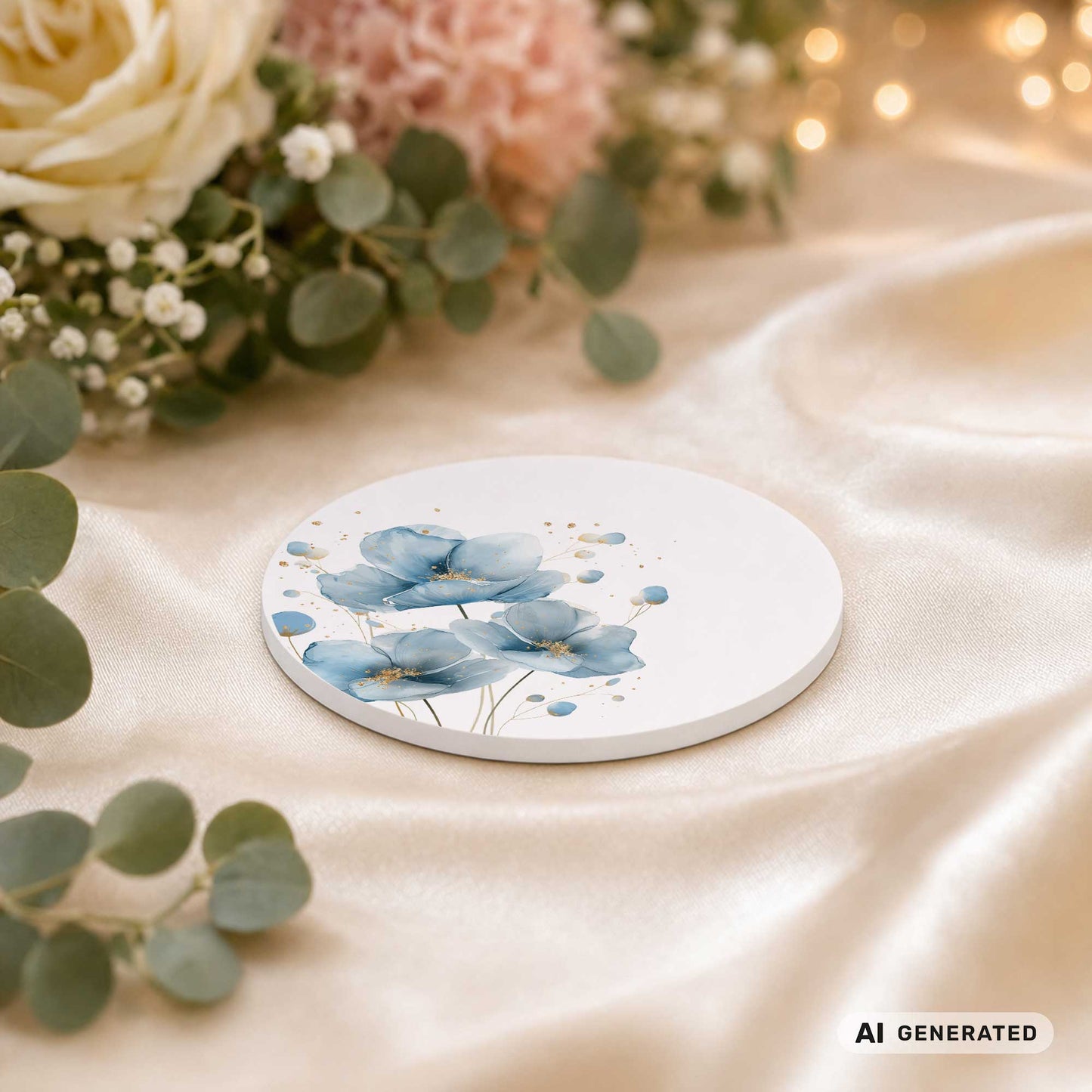 zarte Blüten Untersetzer – Hochzeit – Produktfoto