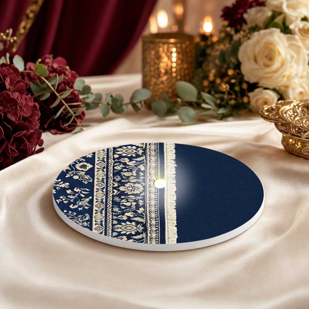 Orient blau | leuchtender Untersetzer